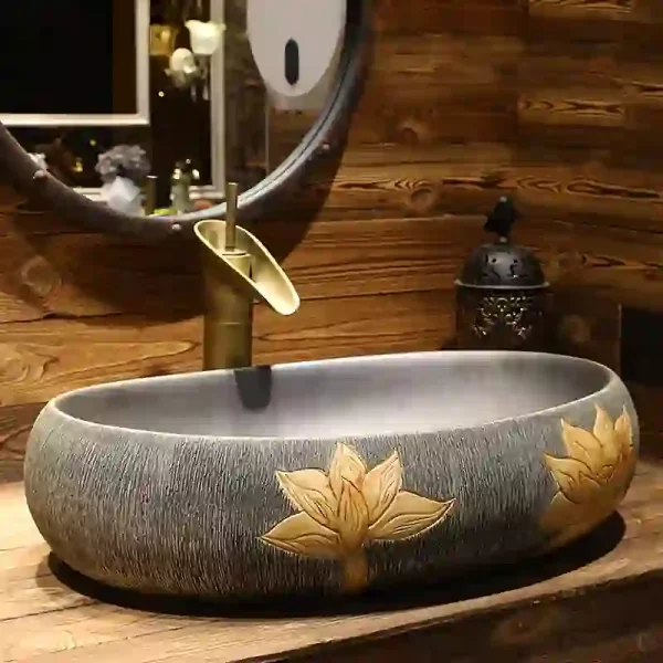 Chậu gốm cổ điển phù hợp để trang trí nhà cửa quán cà phê - Image 2