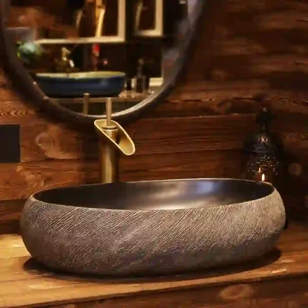 Chậu gốm cổ điển phù hợp để trang trí nhà cửa quán cà phê - Image 3